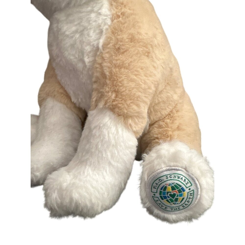 FAO Schwartz Stuffed Fennec Fox Plush Wildlife Conservation Collectible Soft Toy - Picture 6 of 6